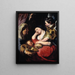 La Tentazione di Maddalena - Jacob Jordaens — quadro incorniciato alla parete