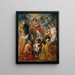 La venerazione dell'Eucaristia - Jacob Jordaens — quadro incorniciato alla parete
