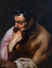 Il pensatore o la fauna in meditazione - Jacob Jordaens — vista dell’opera