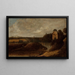 Paesaggio con un castello - Jacob Knijff — quadro incorniciato alla parete