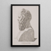 Buste di Socrate - Jacob Kornerup — quadro incorniciato alla parete