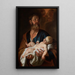 Joseph avec l'enfant Jésus - Jacob Leyssens — quadro incorniciato alla parete