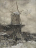 Un moulin en hiver - Jacob Maris — vista dell’opera