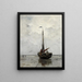 Bateau de pêche - Jacob Maris — quadro incorniciato alla parete