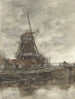 Moulin e ponte del Noordwestbuitensingel a L'Aia - Jacob Maris — vista dell’opera