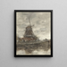 Moulin e ponte del Noordwestbuitensingel a L'Aia - Jacob Maris — quadro incorniciato alla parete