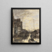 Paesaggio urbano notturno - Jacob Maris — quadro incorniciato alla parete