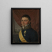 Ritratto del ministro Nicolay Johan Lohmann Krog - Jacob Munch — quadro incorniciato alla parete