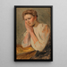 Ritratto della ragazza Elsa - Jacob Nöbbe — quadro incorniciato alla parete