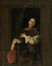 Cavaliere con una finestra aperta - Jacob Ochtervelt — vista dell’opera