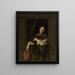Cavaliere con una finestra aperta - Jacob Ochtervelt — quadro incorniciato alla parete