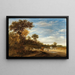 Paesaggio boscoso con bestiame in riposo - Jacob Salomonsz van Ruysdael — quadro incorniciato alla parete