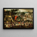 Fiera il giorno di San Sebastiano - Jacob Savery l'Anziano — quadro incorniciato alla parete