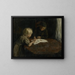 Bambini con un libro di immagini - Jacob Simon Hendrik Kever — quadro incorniciato alla parete