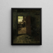 Interno domestico con una donna di campagna e un bambino - Jacob Simon Hendrik Kever — quadro incorniciato alla parete