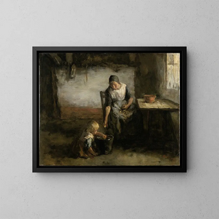 Jacob Simon Hendrik Kever - Woman Peeling Potatoes.webp