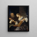 La lezione di musica - Jacob Toorenvliet — quadro incorniciato alla parete