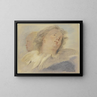 Jacob de Wit - Two angel heads.webp