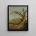 Un tronco d'albero in un paesaggio - Jacob van Geel — quadro incorniciato alla parete