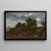 Paesaggio di dune con vista lontana di Haarlem - Jacob van Ruisdael — quadro incorniciato alla parete