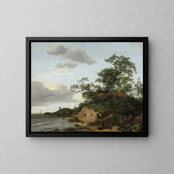 Dunes au bord de la mer - Jacob van Ruisdael — quadro incorniciato alla parete