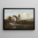 Paesaggio con un mulino ad acqua - Jacob van Ruisdael — quadro incorniciato alla parete