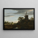 Paesaggio con un mulino a vento - Jacob van Ruisdael — quadro incorniciato alla parete