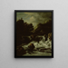 Paesaggio montano con cascata - Jacob van Ruisdael — quadro incorniciato alla parete