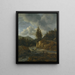 Paesaggio nordico con un torrente - Jacob van Ruisdael — quadro incorniciato alla parete