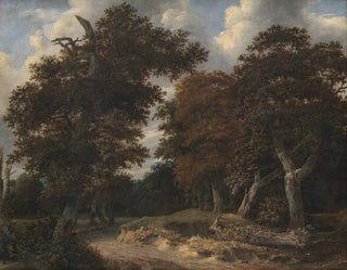 Jacob van Ruisdael - Road through an Oak Forest.webp