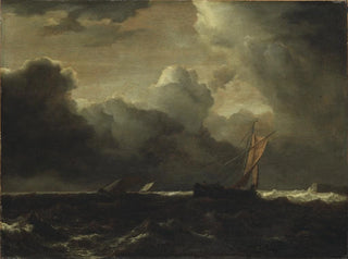 Nuvole temporalesche sopra il mare - Jacob van Ruisdael — vista dell’opera