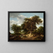 Il grande quercia - Jacob van Ruisdael — quadro incorniciato alla parete