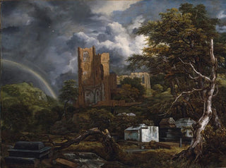 Il cimitero ebraico - Jacob van Ruisdael — vista dell’opera