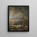 Paesaggio invernale - Jacob van Ruisdael — quadro incorniciato alla parete
