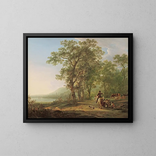 Jacob van Strij - Figures in a forest landscape.webp