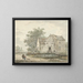 Château d'IJzendoorn dans la Betuwe - Jacob van Strij — quadro incorniciato alla parete