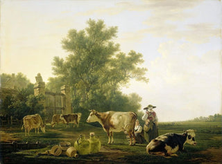 L'ora della mungitura - Jacob van Strij — vista dell’opera