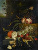 Nature morte con pezzi di frutta - Jacob van Walscapelle — vista dell’opera