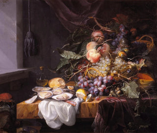 Jacob van Walscapelle - Still Life with fruit and oysters.webp