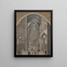 Interno della cattedrale di Strasburgo - Jacob van der Heyden — quadro incorniciato alla parete