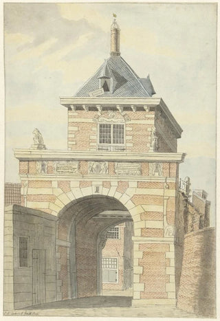 Jacobus Andreas Crescent - Gezicht op de oude Vriesche Poort te Alkmaar.webp
