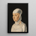 Portrait d'une femme, peut-être une novizia di San Secondo - Jacometto Veneziano — quadro incorniciato alla parete