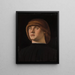 Ritratto di un giovane uomo - Jacometto Veneziano — quadro incorniciato alla parete