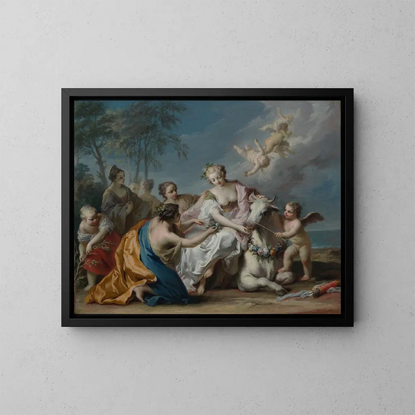 L'enlèvement d'Europe - Jacopo Amigoni — quadro incorniciato alla parete