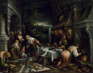 Jacopo Bassano - Christ in the House of Mary Martha and Lazarus.webp