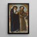 Saint Antoine Abbé et Saint Bernardin de Sienne - Jacopo Bellini — quadro incorniciato alla parete