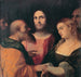 Gesù e la donna sorpresa in adulterio - Jacopo Palma Il Vecchio — vista dell’opera