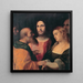 Gesù e la donna sorpresa in adulterio - Jacopo Palma Il Vecchio — quadro incorniciato alla parete