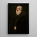 Uomo con la barba bianca - Jacopo Tintoretto — quadro incorniciato alla parete