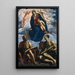 Marie avec l'Enfant vénérée par Saint Marc et Saint Luc - Jacopo Tintoretto — quadro incorniciato alla parete
